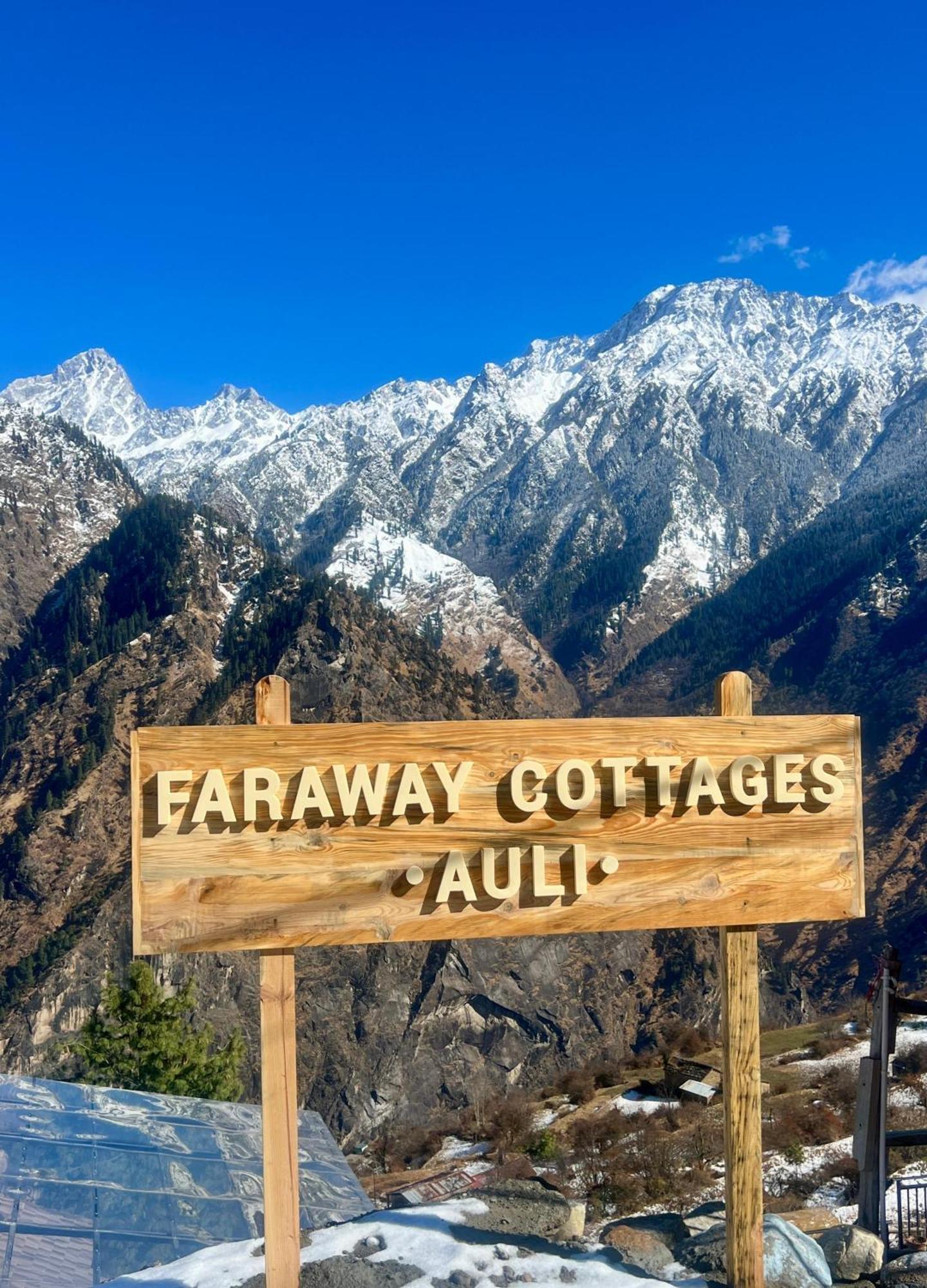 Faraway Cottages, Auli Joshīmath Zewnętrze zdjęcie